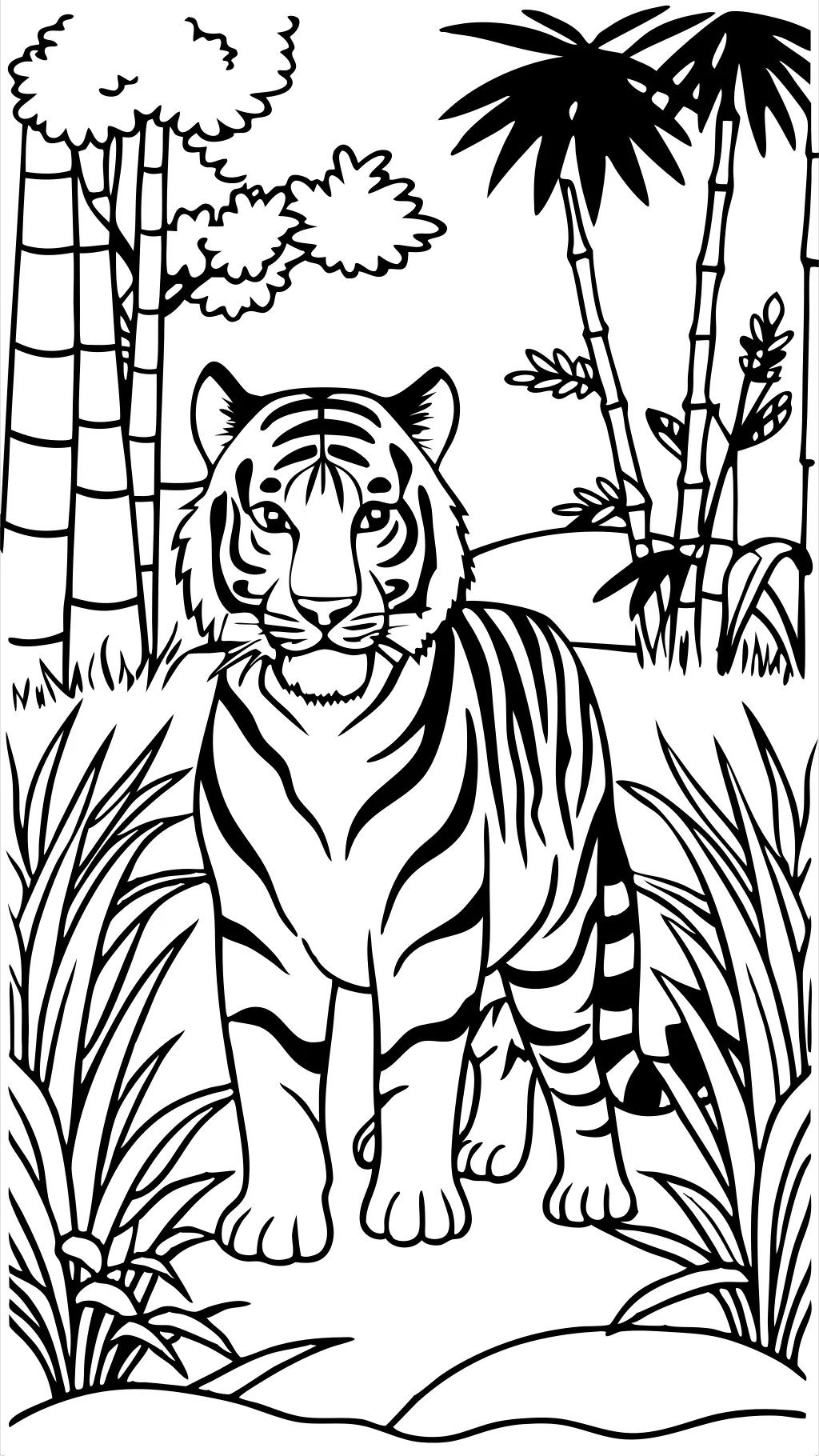 pages de couleur tigre